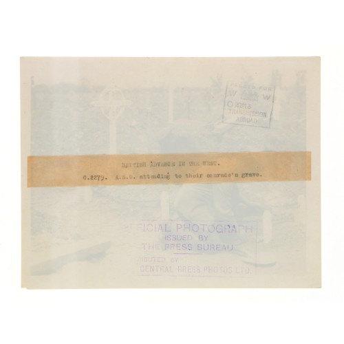 Fotografia Official Photograph - WW Transmission Abroad - Great British advance in the west