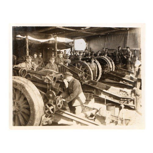 Fotografia Official Photograph - WW Transmission Abroad - Our wonderful artillery at work in Flanders