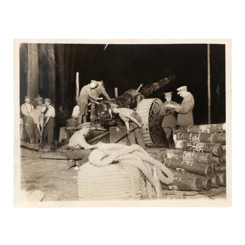 Fotografia Official Photograph - WW Transmission Abroad - Our wonderful artillery at work in Flanders