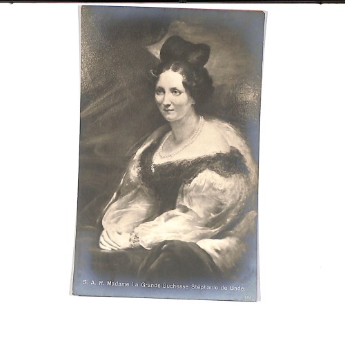 Reproducción fotográfica de un retrato pictórico de S.A.R. la Gran Duquesa Estefanía de Baden.