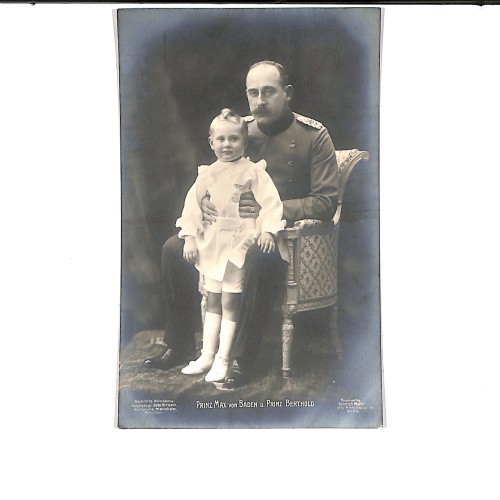 Retrato de estudio del Príncipe Maximiliano de Baden (Prinz Max von Baden).