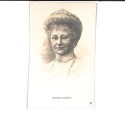 Retrato ilustrado de la Emperatriz Augusta Victoria de Alemania,con el lema "UNSERE KAISERIN" (Nuestra Emperatriz).