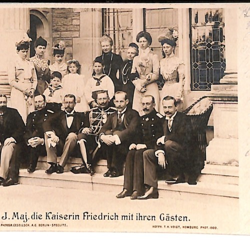 Retrato grupal de la Emperatriz Victoria de Alemania (Kaiserin Friedrich).