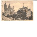 Iglesia de San José (St. Josefskirche) y edificios adyacentes en Crefeld (Krefeld), Alemania.