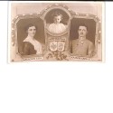 Retratos de la familia imperial austrohúngara: la Emperatriz Zita, el Príncipe Heredero Otto y el Emperador Carlos I.