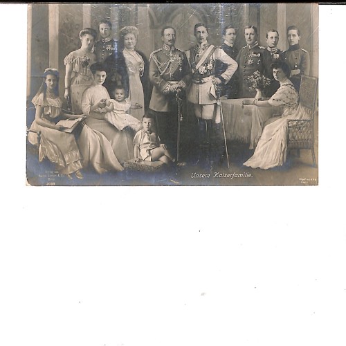 Retrato grupal de la Familia Imperial Alemana ("Unsere Kaiserfamilie")