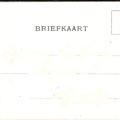 Tarjeta postal conmemorativa del compromiso de la Reina Guillermina de los Países Bajos y el Duque Enrique .