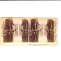 Vista estereo _ Avenida de las Fuentes y el Palacio Imperial de Peterhof en Rusia.