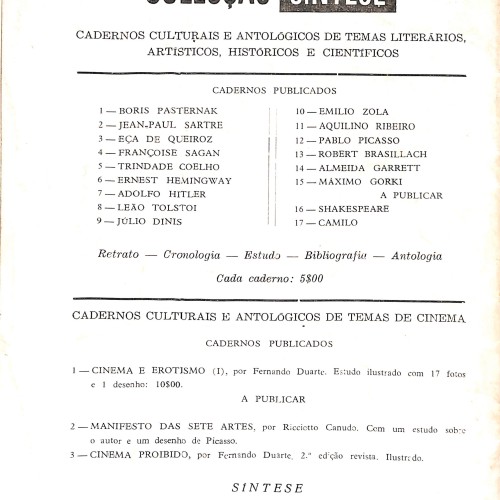 Cinema e Erotismo (I)