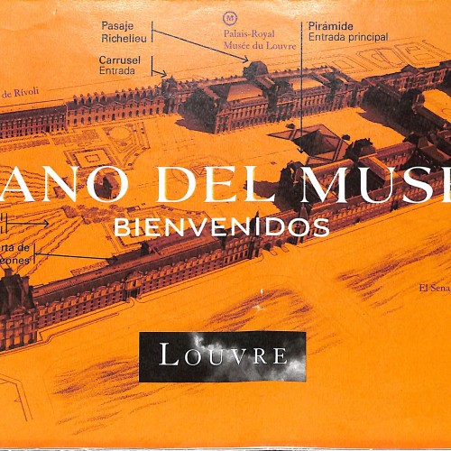 Revista Plano del Museo del Louvre