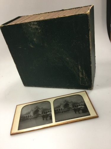 49 glass plates estereo" Paris Expo 1900" 