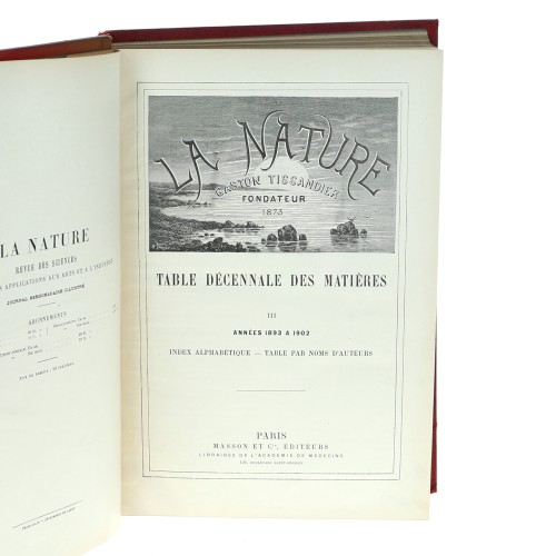 Tomo Indice - La Nature - Tables 1893-1902