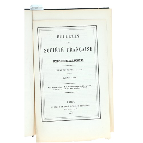Tomo 2 - Bulletin de la Société Française de Photographie - 1856