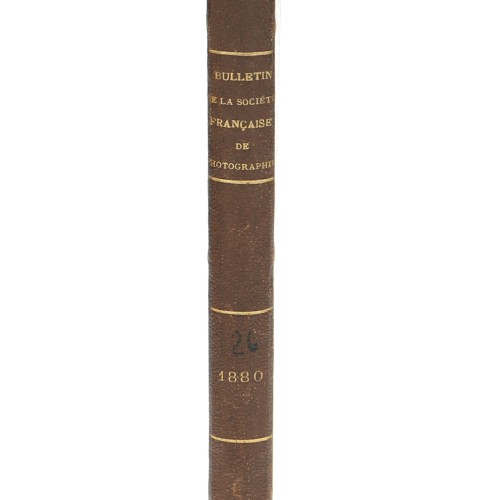 Tomo 26 - Bulletin de la Société Française de Photographie - 1880