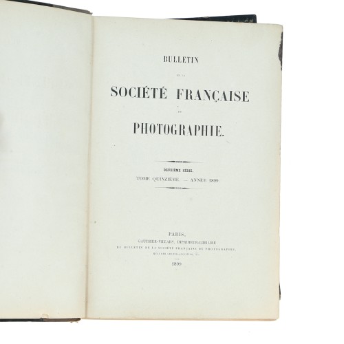 Tomo 12 - Bulletin de la Société Française de Photographie - 1899