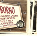 Sobre de distribución y fotocromos de estreno para la película de cine negro "Soborno" (The Bribe)