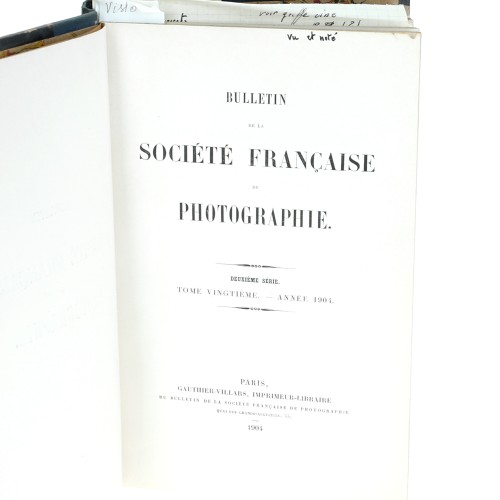 Tomo - Bulletin de la Société Française de Photographie - 1904