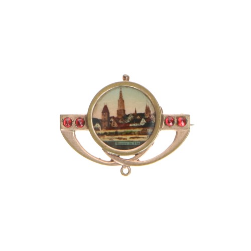 Broche arquitectónico de estilo Jugendstil (Modernismo alemán)