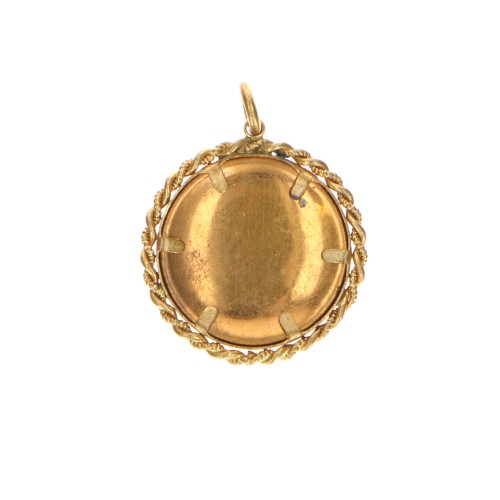 Medallón colgante ovalado de bisagra (guardapelo)