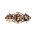 Medallón-broche de galería decorativa