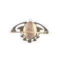 Broche-colgante con diseño de galería calada