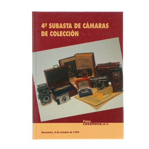 Libro. 4ª subasta de cámaras de colección Foto Casanova SL octubre 1995 (Español)