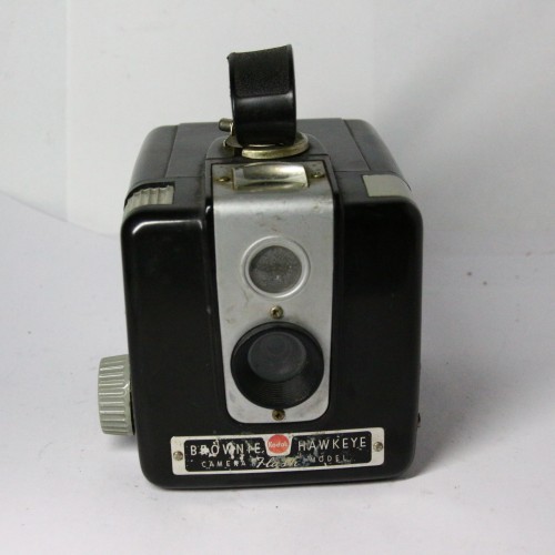 Cámara cajón Kodak Brownie Hawkeye Flash Model 6x6cm
