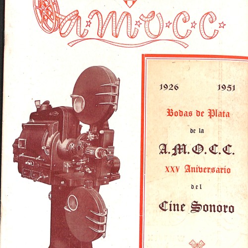 A.M.O.C.C. (Revista de la Asociación Mutual de Operadores de Cine de Cataluña) Bodas de Plata