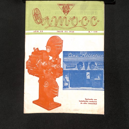 A.M.O.C.C. (Revista de la Asociación Mutual de Operadores de Cine de Cataluña) el trío cómico "Marlboro y Agua Dulce"