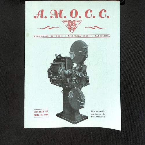 A.M.O.C.C. (Revista de la Asociación Mutual de Operadores de Cine de Cataluña) "Radio, Cine y Televisión