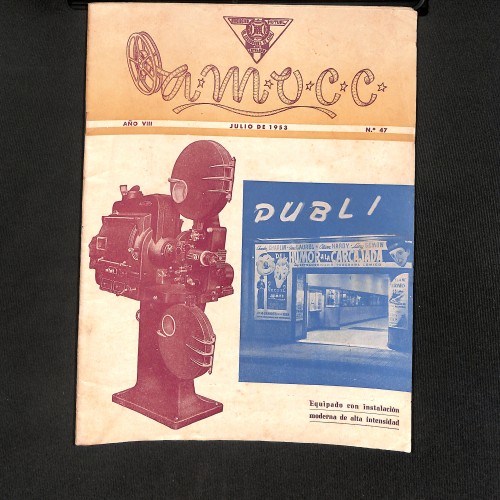 A.M.O.C.C. (Revista de la Asociación Mutual de Operadores de Cine de Cataluña) Cine Publi