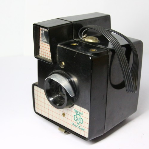 Cámara cajón Herbert George Teddy Camera Officla Girl Scout 6x6cm