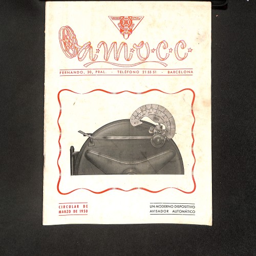 Revista Amocc (Órgano de la Asociación Mutual de Operadores de Cine de Cataluña)