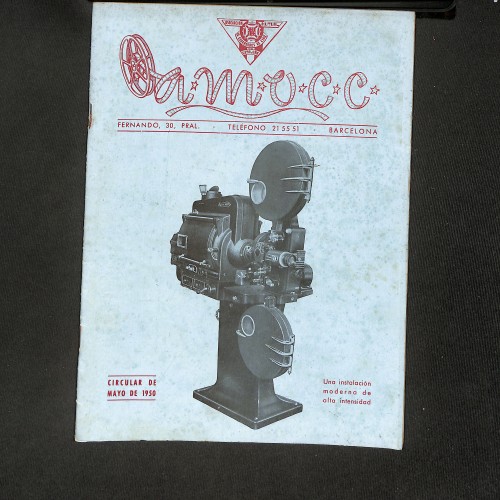 Revista Amocc (Órgano de la Asociación Mutual de Operadores de Cine de Cataluña)