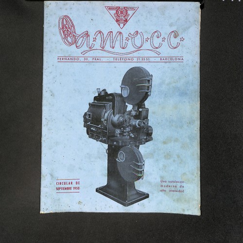 Revista Amocc (Órgano de la Asociación Mutual de Operadores de Cine de Cataluña)