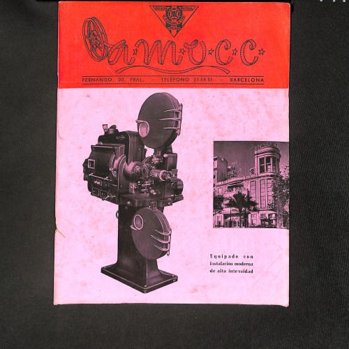 Revista Amocc (Órgano de la Asociación Mutual de Operadores de Cine de Cataluña)
