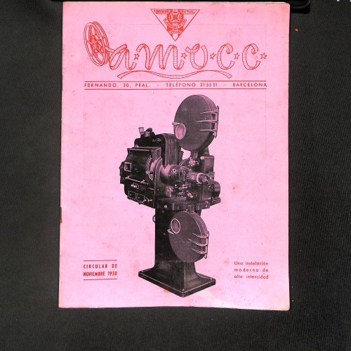 Revista Amocc (Órgano de la Asociación Mutual de Operadores de Cine de Cataluña)