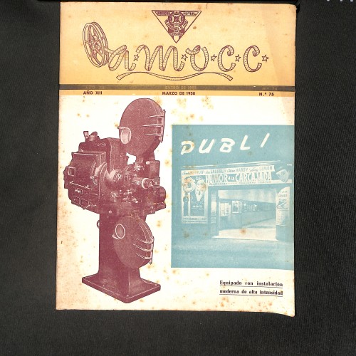 Revista Amocc (Órgano de la Asociación Mutual de Operadores de Cine de Cataluña)