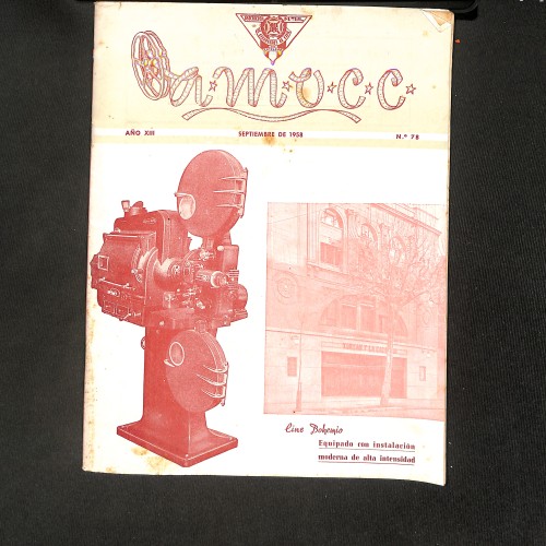 Revista Amocc (Órgano de la Asociación Mutual de Operadores de Cine de Cataluña)