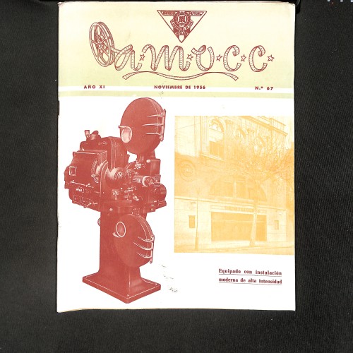 Revista A.M.O.C.C. (Asociación Mutual de Operadores de Cine de Cataluña), N.º 67.