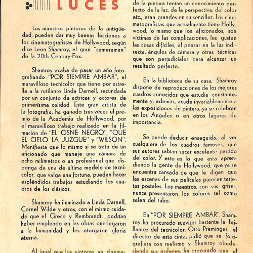 Boletín publicitario "La Voz de 20th Century-Fox"