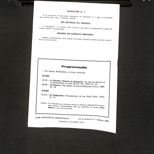 Folleto de mano de la 921.ª Sesión: "Ideia Fixa" (Peppermint Frappé)