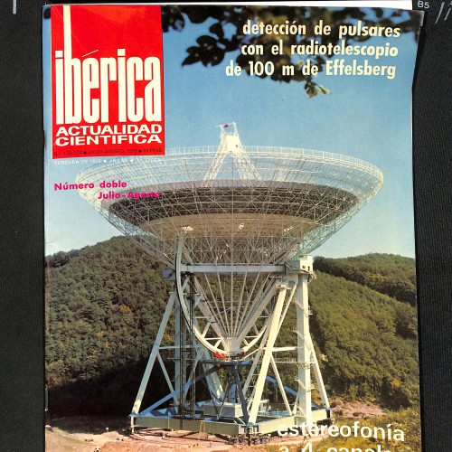 Revista Ibérica: Actualidad Científica (N.º 133-134) "Detección de pulsares con el radiotelescopio de 100 m de Effelsberg"