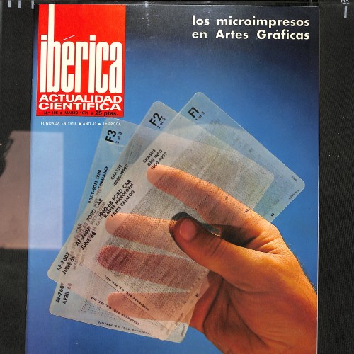 Ibérica Actualidad Científica. "Los microimpresos en Artes Gráficas"