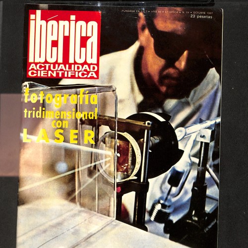 Revista Ibérica - Actualidad Científica (Portada: Fotografía tridimensional con láser)
