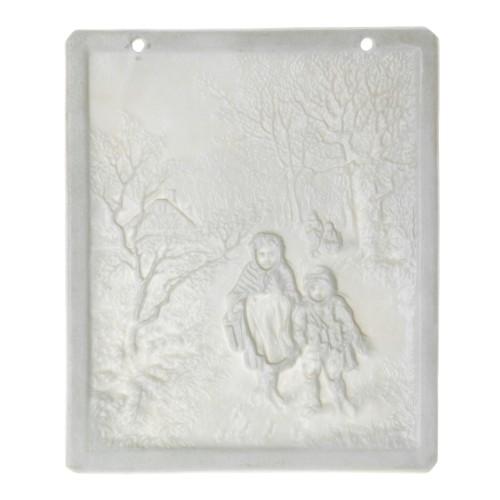 Litofania P.R - escena invierno