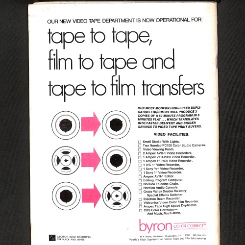 American Cinematographer (Special Issue: Videotape & Film)