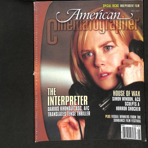 American Cinematographer, House of Wax (Vol. 86, No. 5)