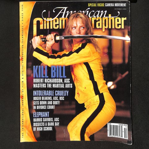 American Cinematographer, Crueldad intolerable  (Vol. 84, No. 10)