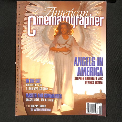 American Cinematographer, Angels in America  (Vol. 84, No. 11)